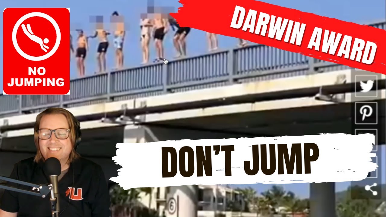 DARWIN AWARD - don't jump off of this bridge - YouTube