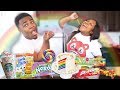 WE ONLY ATE RAINBOW FOODS FOR 24 HOURS CHALLENGE!