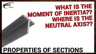 PROPERTIES of STEEL SECTION - Looking for the NEUTRAL AXIS and MOMENT OF INERTIA (MECHANICS)
