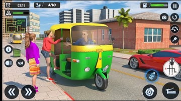 tuk tuk auto rickshaw simulator offline game heavy driving Android gameplay