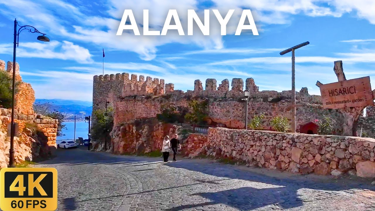 Тур на Автомобиле 4K: Аланья Турция 🇹🇷 | Путешествие по Городу