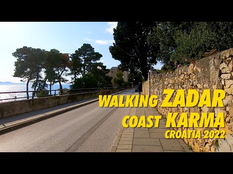 Walking ZADAR Croatia COAST 2022 - Walking ZADAR Croatia Coast - Gezi Turu Zadar ! Zadar Karma Part2