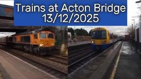 Trainspotting at Acton Bridge WCML - 13/12/2025