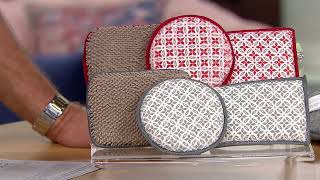 Campanelli Microfiber & Diamondfiber Washable 10pc Sponge Set on QVC