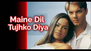 MAINE DIL TUJH KO DIYA/SONU / Sohail Khan / Maine dil tuzko diya movie/ full audio song