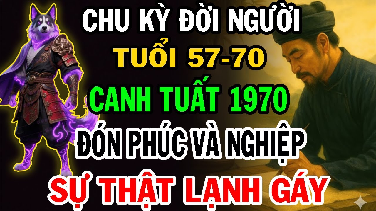 Cảnh Báo Quan Trọng Canh Tuất 1970 Từ 57 Đến 70 Tuổi CHƯA TỪNG TIẾT LỘ.Vì Sao 57đến 70 Là Bước Ngoặt