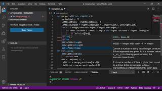 Mergesort Code in Python