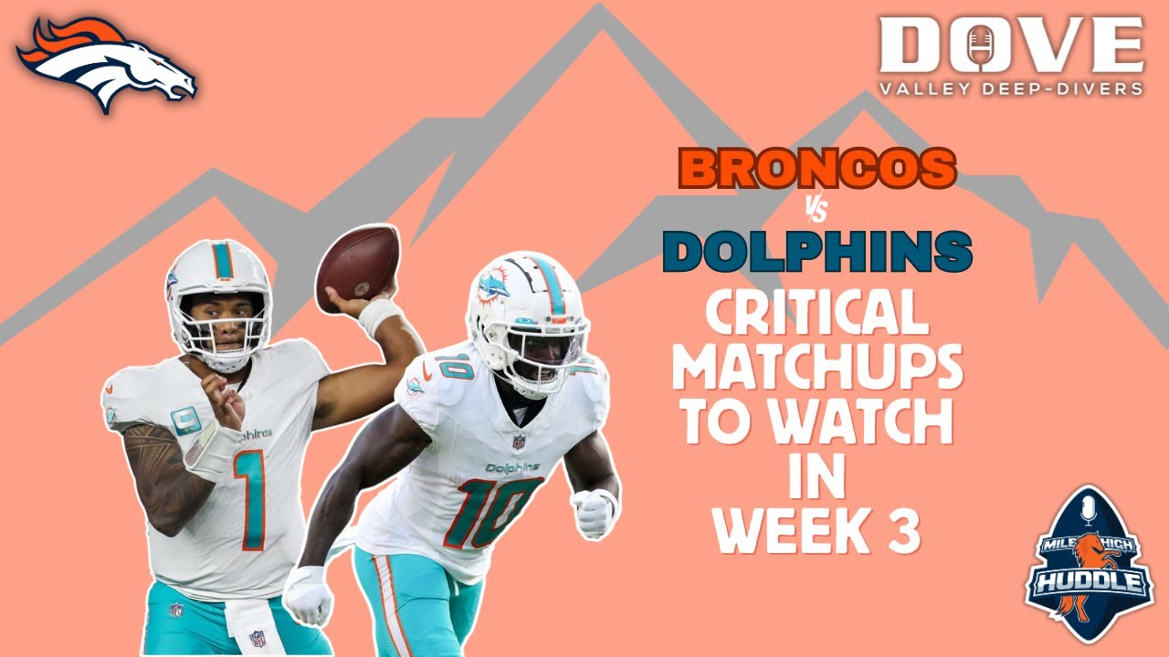 Broncos vs. Dolphins Matchups to Watch Keys to Victory Dove Valley