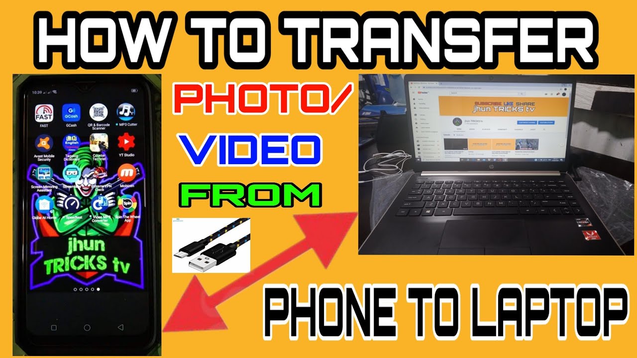 PAANO MAG TRANSFER NG PHOTO AT VIDEO FROM ANDROID PHONE TO LAPTOP - YouTube