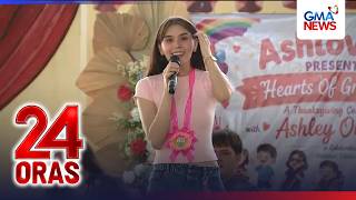 Mga batang may disability, binisita at pinasaya ni Ashley Ortega kasama ang kanyang fans | 24 Oras
