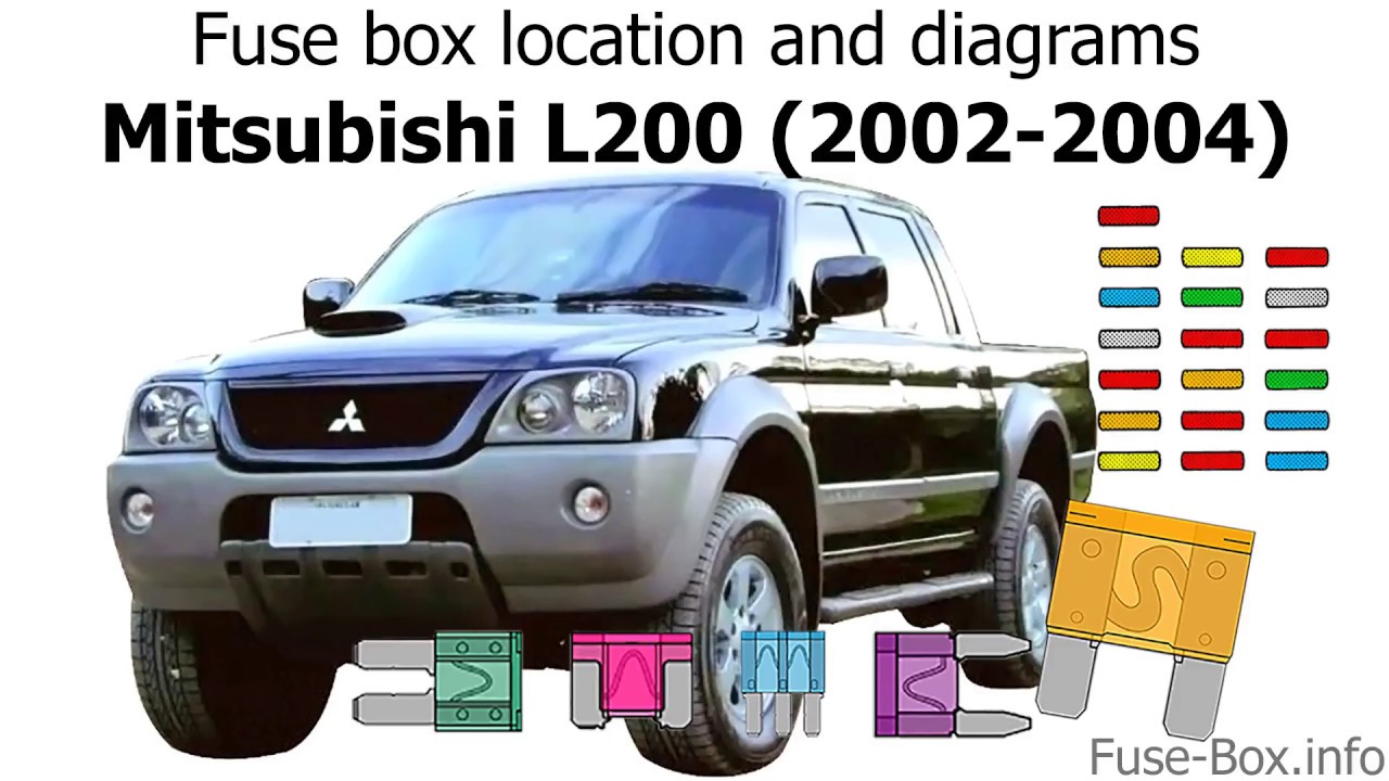 Fuse Box Location And Diagrams  Mitsubishi L200  2002