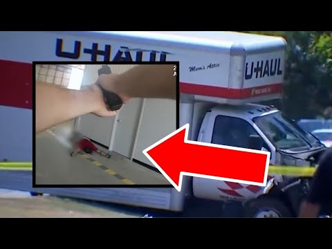 BODYCAM: WILD U-Haul Hits Almost Every Car on the Road