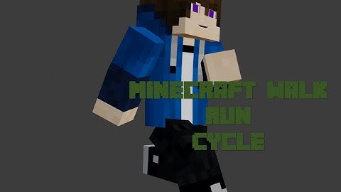 Minecraft blender Walk/Run Cycle