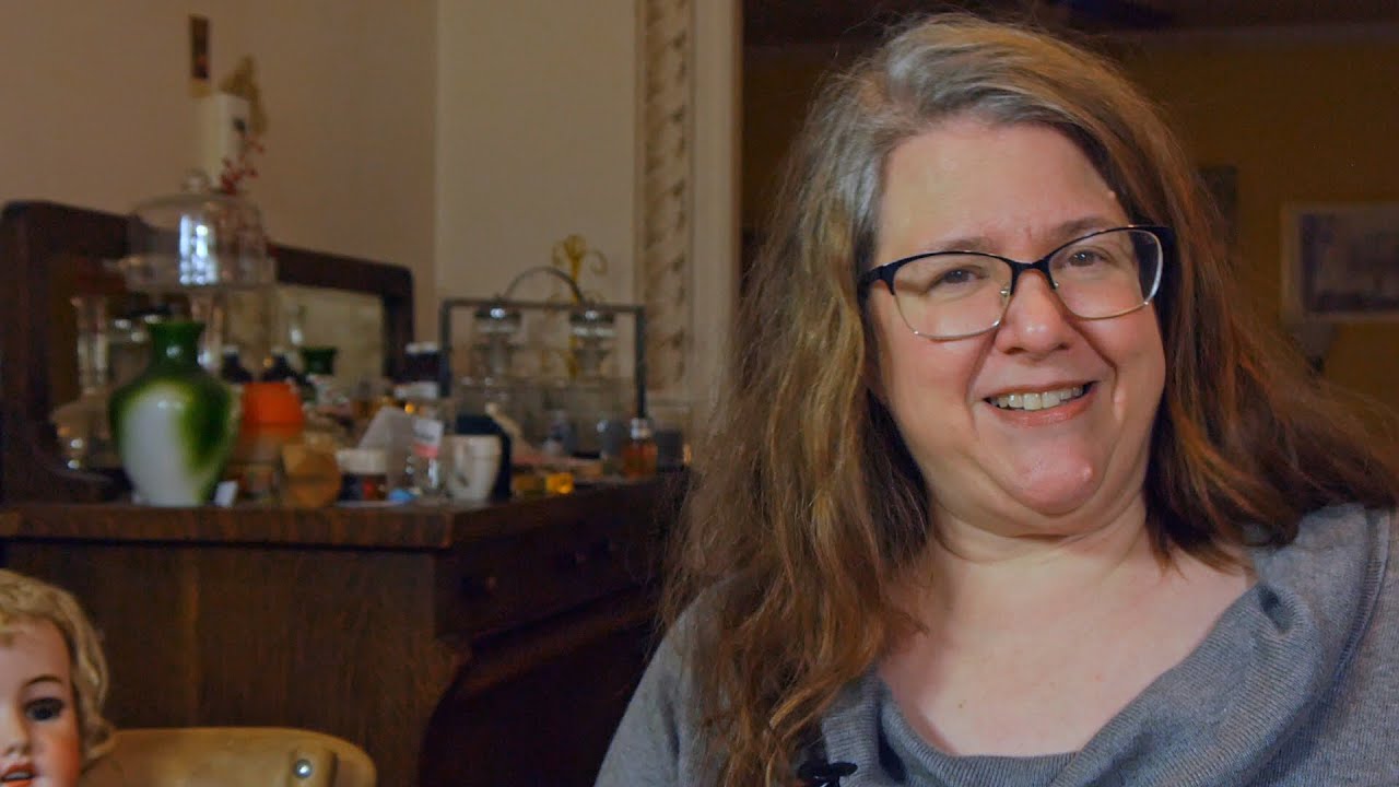 Holiday Magic Finds Simon Halbig Doll Brutalist Necklace Aviation Print Plate Shiny Brite Ornaments