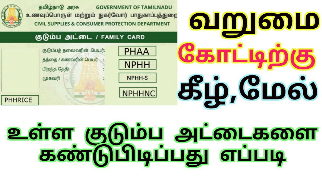 Types Of Smart Card In Tamilnadu Smart Card Types Ration Card Types Types Of Smart Card In Tamilnadu Smart Card Types Ration Card Types