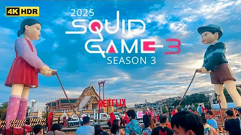 Squid Game 3 in Real Life, Jump Rope Game in Bangkok. Netflix Squid Game season 3