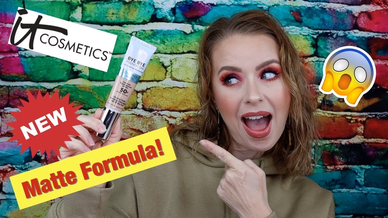 IT Cosmetics Bye Bye Foundation Oil Free MATTE Review + Wear Test