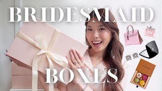 INSIDE MY LUXURY BRIDESMAID BOXES 👰🏻🌸 | Destination wedding edition, Korea, chic proposal ideas!