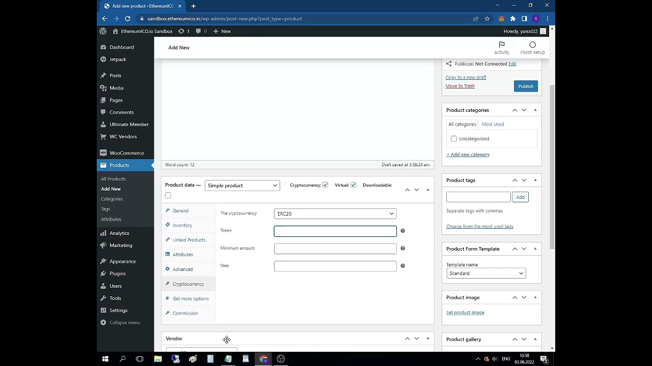 ERC20 Token WooCommerce Product Configuration Guide