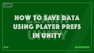 How to save data using player prefs in a unity game