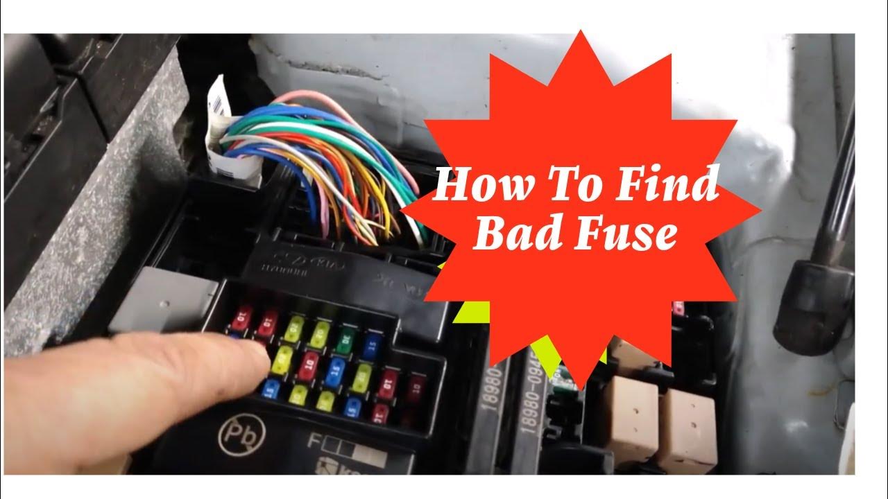 How to test bad fuse, burned fuse, car fuse open, how to check for