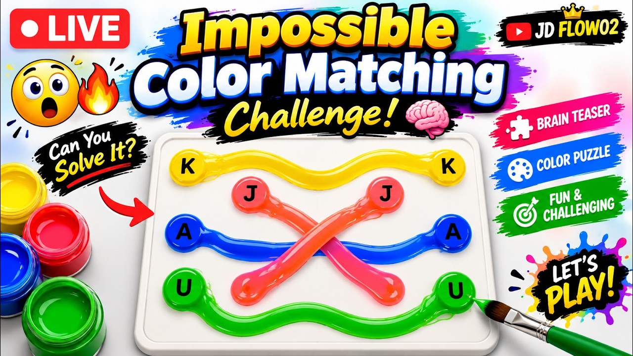 🔴 Live 🌈🔥 Impossible Color Matching Challenge! 🧠 - YouTube