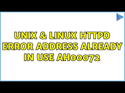Unix & Linux: httpd error: Address already in use: AH00072 (5 Solutions!!)