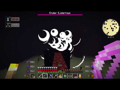 Sezon 11 Minecraft Modlu Survival Sezon Finali - Wither VS Ender Dragon