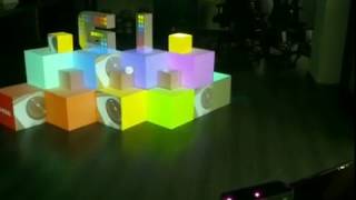 Interactive projetion mapping using Leap Motion