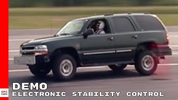 Vehicle Electronic Stability Control vs No Electronic Stability Control
