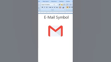 E-mail 📩 symbol in ms word shortcut key #symbols #email #logo #logodesignshortcutkeys