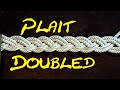 How to Tie 3 Strand Plait Doubled - (Flat)