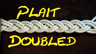 How to Tie 3 Strand Plait Doubled - (Flat)