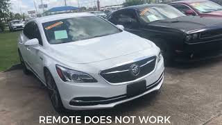 2018 BUICK LACROSSE | REMOTE/ KEY FOB DOES NOT WORK  | CAR WON'T START! HOW TO FIX