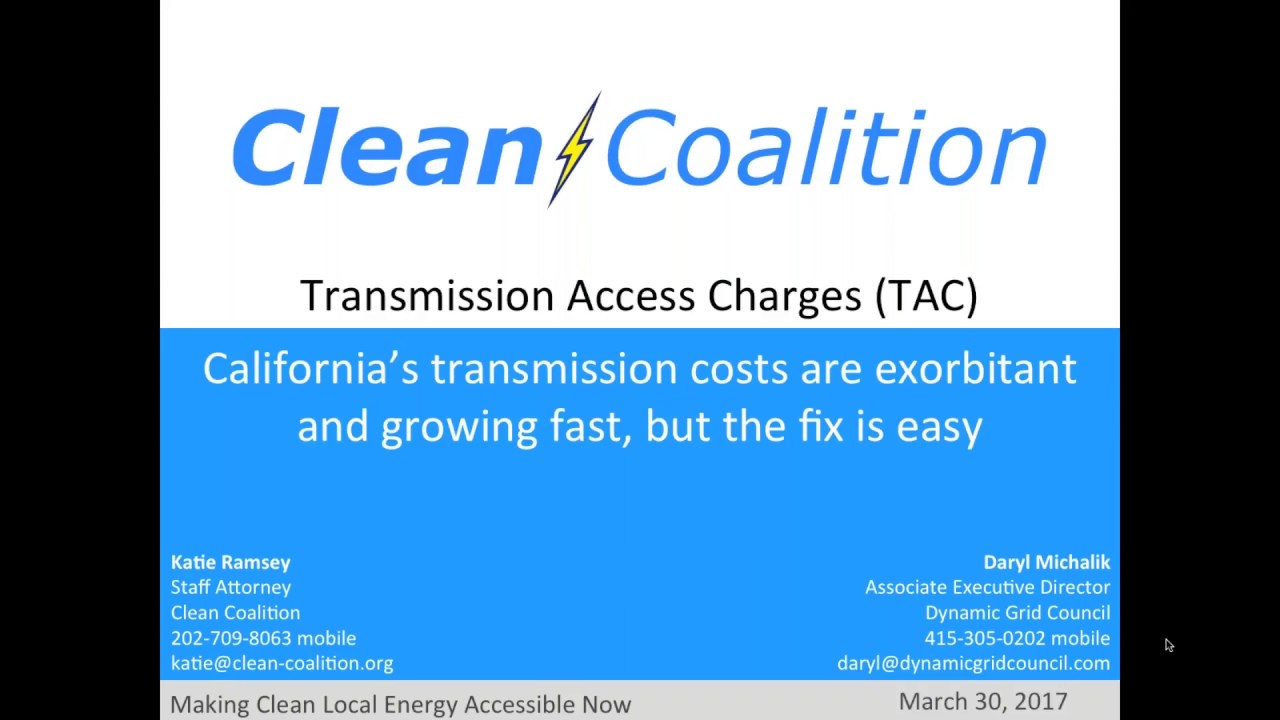 California's transmission costs are exorbitant, but the fix is easy [WEBINAR] - 3/30/17