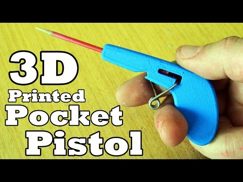 3D Printed Mini Pocket Pistol!