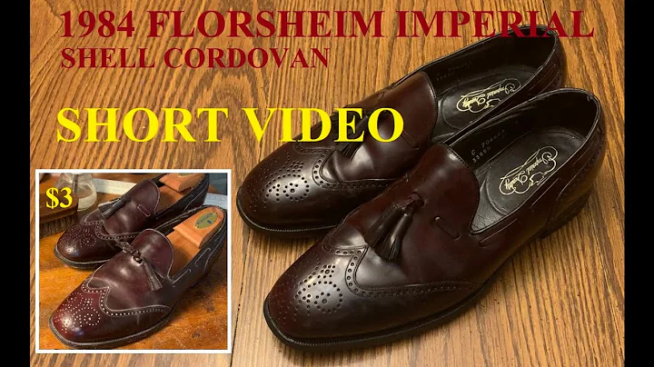 36? Yr Old SHELL CORDOVAN Florsheim Imperial B4 & After SHORT