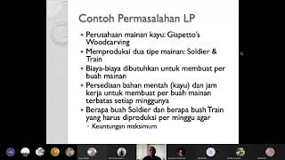 Riset Operasi BAB 1 : Program Linier