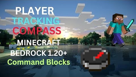 How To Make A Player Tracker Compass With Command Blocks In Minecraft Bedrock (No Mods)