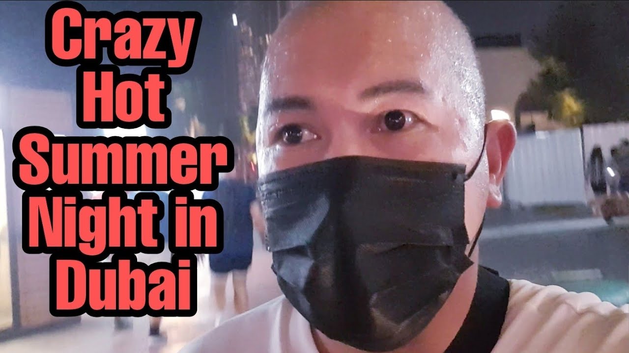 CRAZY HOT SUMMER NIGHT IN JBR DUBAI | AIN DUBAI EYE AT NIGHT