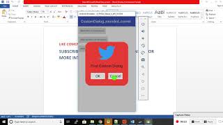 android custom dialog rounded corner and border