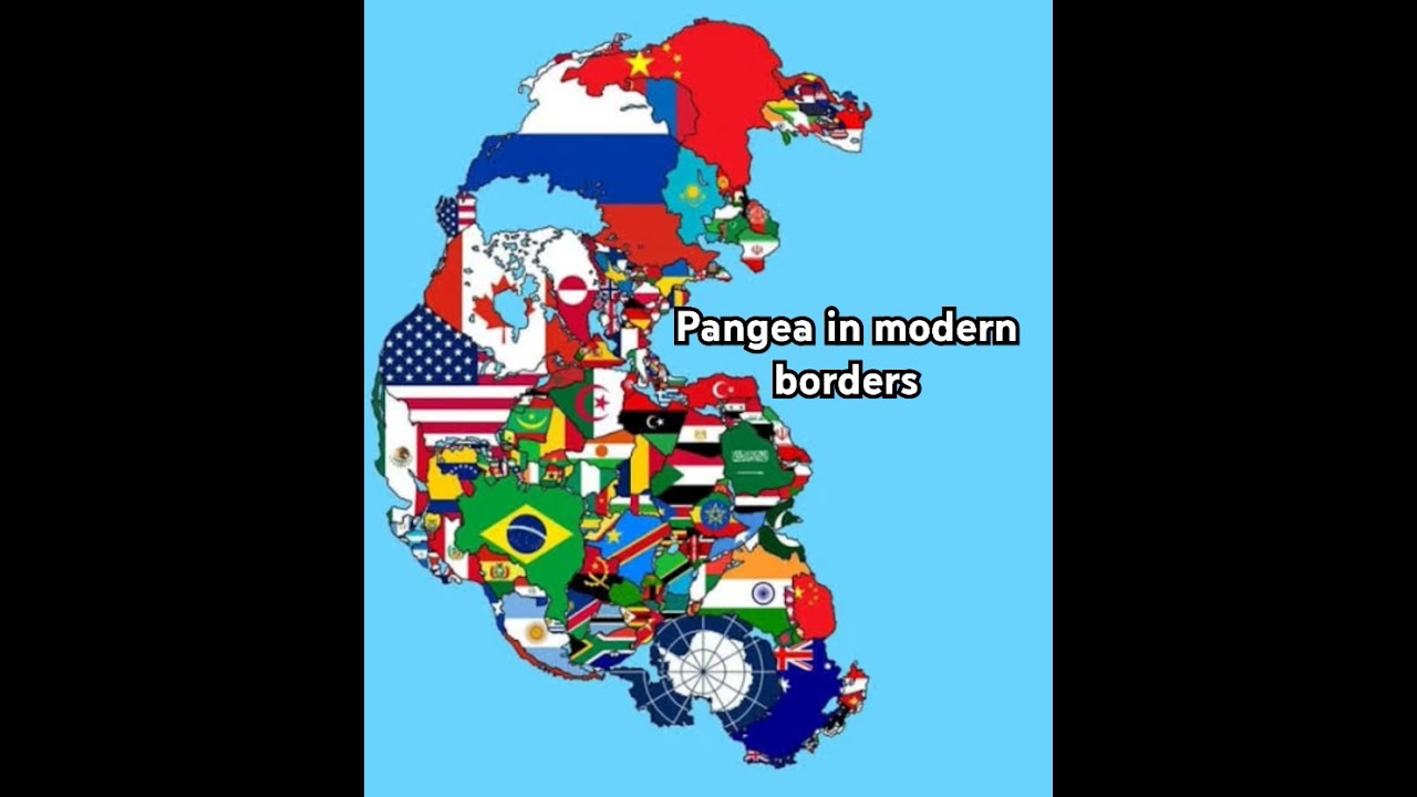 Pangea In Modern Borders