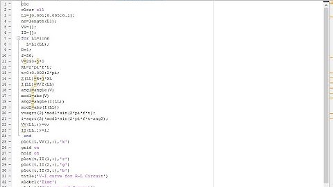Series RL circuit analysis using MATLAB Coding and MATLAB SIMULINK