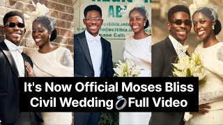 MOSES BLISS CIVIL WEDDING TO MARIA WISEBORN FULL VIDEO CONGRATULATIONS MR & MRS BLISS😍#latestcouple