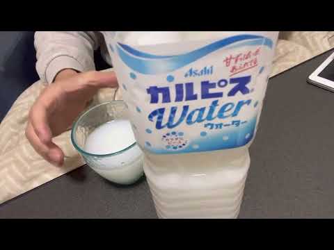 今日の一杯（休肝日、Asahi、カルピスウォーター）