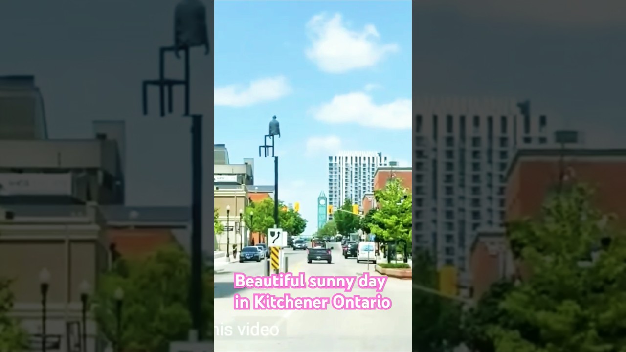 Beautiful sunny day in Kitchener Ontario
