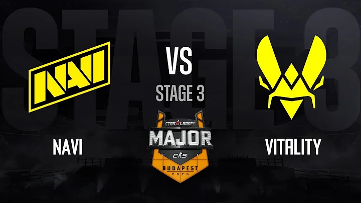 NAVI vs Vitality | StarLadder Budapest Major 2025 - STAGE 3 - Day 3