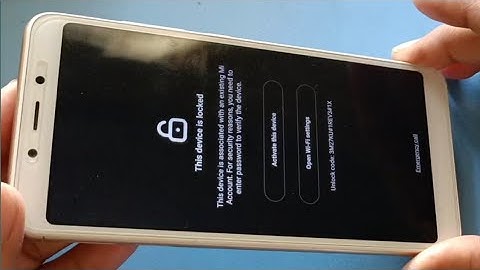 Redmi 6A Mi Account Remove