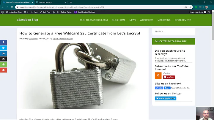 How to Generate a Free Wildcard SSL Certificate from LetsEncrypt Manually