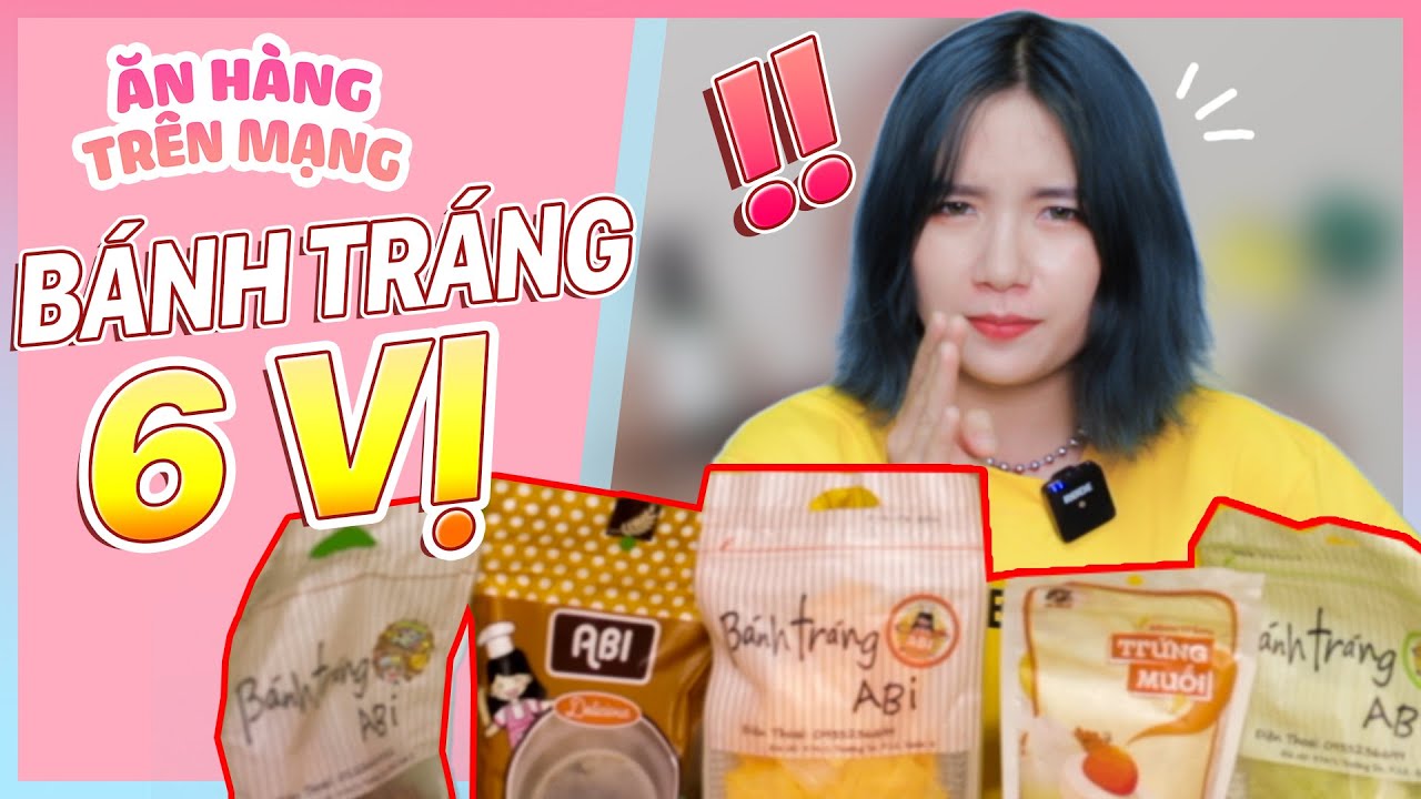 Mel Ăn Thử Bánh Tráng Abi || Bánh Tráng Vị Socola , Bánh Tráng Vị Matcha ???
